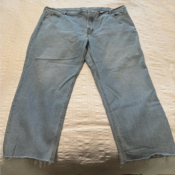 Old Navy High-Rise Slouchy Straight Jeans - Light Blue - Picture 1 of 2